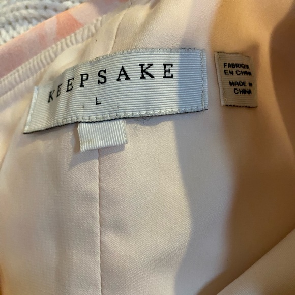 Like new lined floral off the shoulder dress, size L (runs small) - Picture 3 of 5